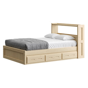 Bookcase Bed with Drawers. Sizes up to King