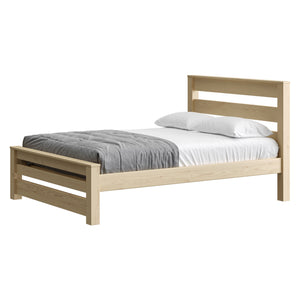 TimberFrame Bed. 43in Headboard, 18in Footboard. Sizes up to Queen