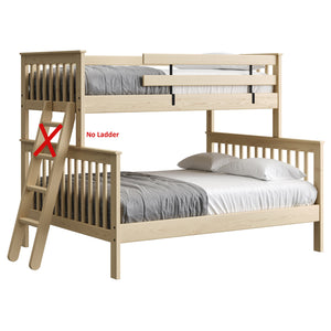 Mission Bunk Bed. TwinXL Over Queen. Omit Ladder
