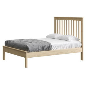Mission Bed. 44in Headboard, 17in Footboard. Sizes up to Queen