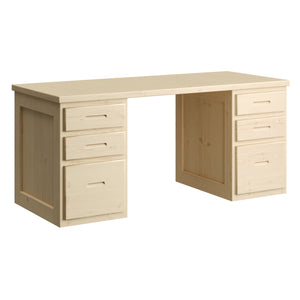 Desk, 3 Drawers On Both Sides. 58in, 66in