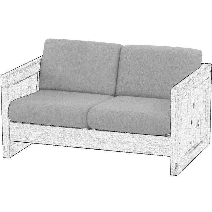 Upholstered Components for Loveseat, Loose Back Cushions. Frame is Not Included.