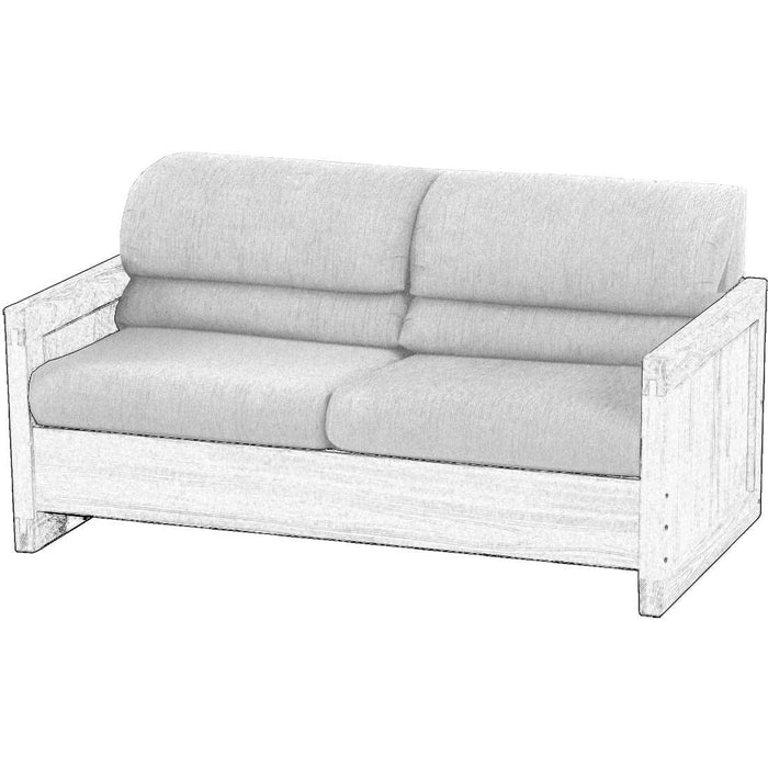 Upholstered Components for Sofa Bed, Full Size. Frame is Not Included.