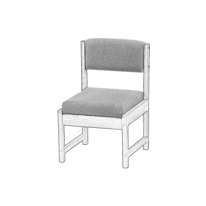 Upholstered Components for Dining Side Chair, Wide. Frame is Not Included.